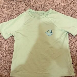 Art Class Light Green Kids Swim Rashguard